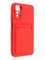 Накладка Soft touch с кармашком для Xiaomi Redmi Note 11/11S красная - фото 48588