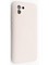 Накладка Silicone Cover (без логотипа, с защитой камеры) для Samsung Galaxy A03 пудровая