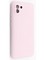 Накладка Silicone Cover (без логотипа, с защитой камеры) для Samsung Galaxy A03 розовая