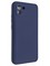 Накладка Silicone Cover (без логотипа, с защитой камеры) для Samsung Galaxy A03 синяя - фото 49030