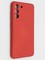Накладка Silicone Cover (без логотипа, с защитой камеры) для Samsung Galaxy S21FE красная - фото 49098