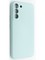 Накладка Silicone Cover (без логотипа, с защитой камеры) для Samsung Galaxy S22 Plus бирюзовая