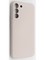 Накладка Silicone Cover (без логотипа, с защитой камеры) для Samsung Galaxy S22 Plus пудровая - фото 49109