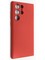 Накладка Silicone Cover (без логотипа, с защитой камеры) для Samsung Galaxy S22 Ultra красная