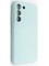 Накладка Silicone Cover (без логотипа, с защитой камеры) для Samsung Galaxy S22 бирюзовая - фото 49123