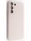Накладка Silicone Cover (без логотипа, с защитой камеры) для Samsung Galaxy S22 пудровая - фото 49127