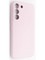 Накладка Silicone Cover (без логотипа, с защитой камеры) для Samsung Galaxy S22 розовая
