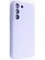 Накладка Silicone Cover (без логотипа, с защитой камеры) для Samsung Galaxy S22 сиреневая