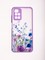 Накладка пластиковая с картинкой для Xiaomi Redmi 10 сиреневая стрекоза - фото 49332