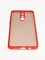 Накладка пластиковая с силиконовой окантовкой с защищенной камерой для Xiaomi Redmi Note 8 Pro красная - фото 49536
