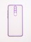 Накладка пластиковая с силиконовой окантовкой с защищенной камерой для Xiaomi Redmi Note 8 Pro сиреневая - фото 49541