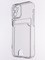 Накладка силиконовая с кардхолдером для Apple iPhone 12 Mini прозрачная - фото 53455