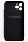 Накладка силиконовая плетеная с кардхолдером для Apple iPhone 11 Pro черная - фото 50075
