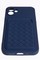 Накладка силиконовая плетеная с кардхолдером для Apple iPhone 12 синяя - фото 50168