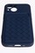 Накладка силиконовая плетеная с кардхолдером для Apple iPhone 13 Mini синяя - фото 50187