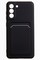 Накладка Soft touch с кармашком для Samsung Galaxy S21FE черная - фото 52474