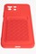 Накладка силиконовая плетеная с кардхолдером для Xiaomi Mi 11 Lite красная - фото 52321