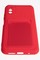 Накладка Soft touch с кармашком для Poco M3 красная - фото 52399