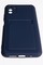 Накладка Soft touch с кармашком для Poco M3 синяя - фото 52407