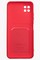 Накладка Soft touch с кармашком для Samsung Galaxy A22S/A22 5G красная - фото 52444