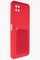 Накладка Soft touch с кармашком для Samsung Galaxy A22S/A22 5G красная - фото 52445
