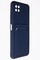 Накладка Soft touch с кармашком для Samsung Galaxy A22S/A22 5G синяя - фото 52453