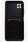 Накладка Soft touch с кармашком для Samsung Galaxy A22S/A22 5G черная - фото 52456