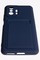 Накладка Soft touch с кармашком для Xiaomi Mi 11 Lite синяя - фото 51861