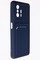 Накладка Soft touch с кармашком для Xiaomi Mi 11T синяя - фото 50809