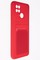 Накладка Soft touch с кармашком для Xiaomi Redmi 10C/Poco C40 красная - фото 51880