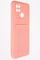 Накладка Soft touch с кармашком для Xiaomi Redmi 10C/Poco C40 розовая - фото 51884