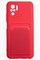 Накладка Soft touch с кармашком для Xiaomi Redmi Note 10 4G/Poco M5S красная - фото 51894