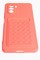 Накладка силиконовая плетеная с кардхолдером для Poco F3/Redmi K40 розовая - фото 52145