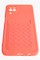 Накладка силиконовая плетеная с кардхолдером для Samsung Galaxy A12 розовая - фото 52181