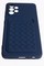 Накладка силиконовая плетеная с кардхолдером для Samsung Galaxy A52 синяя - фото 52225