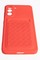 Накладка силиконовая плетеная с кардхолдером для Samsung Galaxy S21FE красная - фото 51572