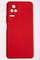 Накладка Silicone Cover (без логотипа, с защитой камеры) для Poco F4 красная - фото 52575