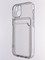 Накладка силиконовая с кармашком для Apple iPhone 13 Mini прозрачная - фото 52932