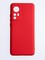 Накладка Silicone Cover (без логотипа, с защитой камеры) для Xiaomi Mi 12X красная