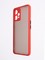 Накладка пластиковая с силиконовой окантовкой с защищенной камерой для Realme 9 4G красная - фото 54471