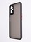 Накладка пластиковая с силиконовой окантовкой с защищенной камерой для Realme 9i черная - фото 54509