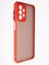 Накладка пластиковая с силиконовой окантовкой с защищенной камерой для Samsung Galaxy A23 красная - фото 54718