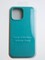 Накладка силиконовая Silicone Case (без логотипа) для Apple iPhone 14 Pro бирюзовая - фото 55589