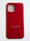 Накладка силиконовая Silicone Case (без логотипа) для Apple iPhone 12 Pro Max красная - фото 55509