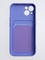 Накладка Soft touch с кармашком для Apple iPhone 13 сиреневая - фото 54994