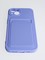 Накладка Soft touch с кармашком для Apple iPhone 13 сиреневая - фото 55075