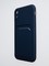 Накладка Soft touch с кармашком для Apple iPhone XR синяя - фото 55079