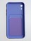 Накладка Soft touch с кармашком для Apple iPhone XR сиреневая - фото 55003