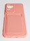 Накладка Soft touch с кармашком для Poco F4 розовая - фото 55086