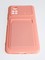 Накладка Soft touch с кармашком для Poco M4 Pro 4G розовая - фото 55025